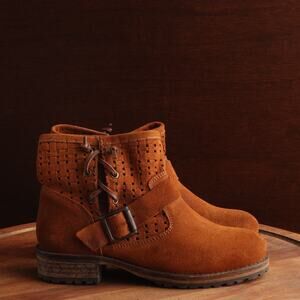 Jeffrey Campbell Boots Women SZ EU 38 US 7.5 Suede Boho Western Festival Cowgirl